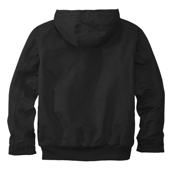 (NWT) Carhartt Mens Washed Duck Active Zip Up Jacket Black - Picture 2 of 7